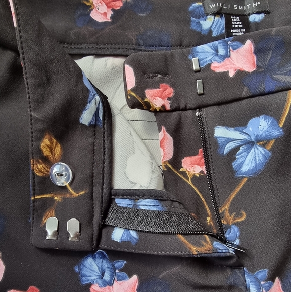 Willi Smith Floral Mid Rise Dress Pants - Picture 6 of 8